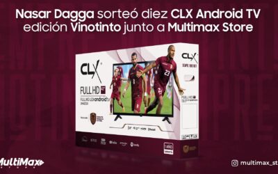 Nasar Dagga sorteó diez CLX Android TV edición Vinotinto junto a Multimax Store